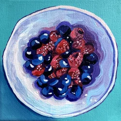 Ciotola di frutti di bosco freschi