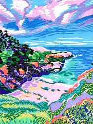 Nuvole rosa - Vista sulla costa