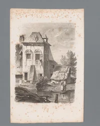 Veduta di una casa sull