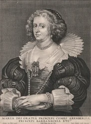 Maria dei Gratia Princeps, Comes Arenbergiæ, Princeps Barbansonia ecc.