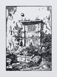 La fontana al Palazzo del Khan a Bakhchisaray, 1923