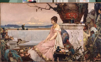 Donna romana al pozzo