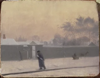 Strada invernale sull