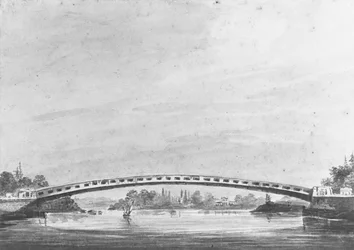 Il ponte superiore sullo Schuylkill, Philadelphia—Lemon Hill sullo sfondo