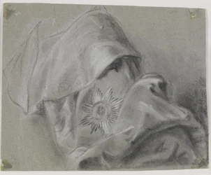 Studio di drappeggio con la stella dell