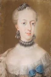 Ritratto di Juliane Marie 1729-1796, Regina di Danimarca e Norvegia, metà del XVIII sec.