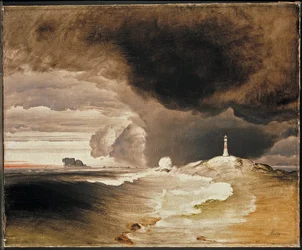 Faro sulla costa norvegese