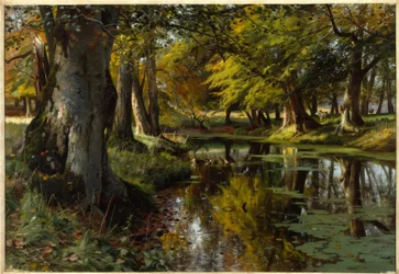 P. Mönsted, Fine estate al ruscello del bosco