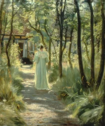 Marie in giardino