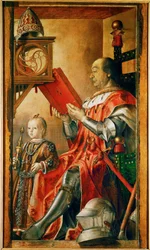 Federigo da Montefeltro and his son