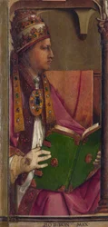 Papa Pio II, dimensioni: 116x52, 1473-1475 circa, Galleria nazionale delle Marche, Urbino