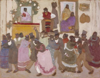 Popolo danzante: Candombe, 1920 circa (olio su tavola)