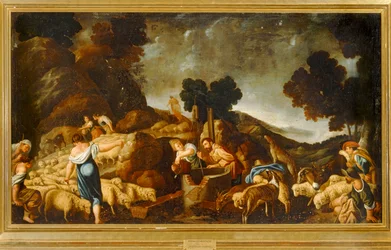 Rachele e Giacobbe al pozzo... (olio su tela)