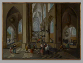 Interno di una chiesa gotica