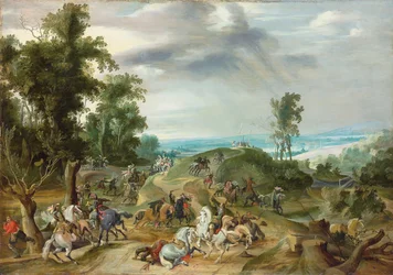 Una battaglia di cavalleria