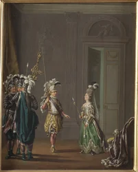 Gustavo III di Svezia e Ulrika Eleonora von Fersen - di Hillestroem, Pehr (1732-1816). Olio su tela. Dimensioni: 50x40 cm. Nationalmuseum Stoccolma