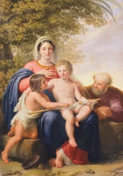 La Sacra Famiglia con San Giovanni Battista