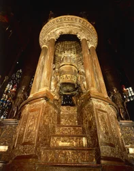 Italia, Lombardia, Milano, interno del duomo, ciborio di Pellegrino Tibaldi detto "il Pellegrini"