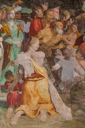 San Giovanni Battista che battezza le persone, Cappella Poggi