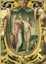 Venere e Minerva, 1590 circa (olio su rame)