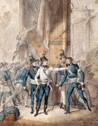 Principe Carlo XIII di Svezia alla battaglia di Hogland il 17 luglio 1788