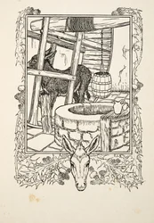 Attingere acqua, da A Hundred Anecdotes of Animals, pub. 1924