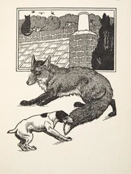 Caccia alla volpe, da Cento aneddoti di animali, pub. 1924