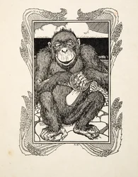 Apertura delle ostriche, da Cento aneddoti di animali, pub. 1924