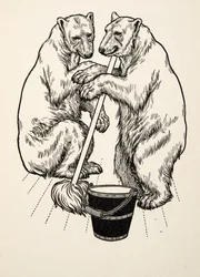 I cuccioli di orso, da Cento aneddoti di animali, pub. 1924