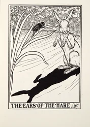 Le orecchie della lepre, dalle Favole di Fontaine, pub. 1905