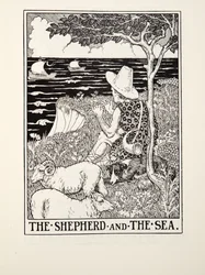 Il pastore e il mare, dalle Favole di Fontaine, pub. 1905