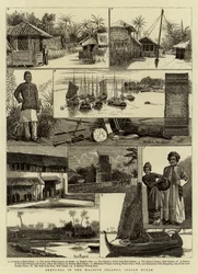 Schizzi nelle Isole Maldive, Oceano Indiano