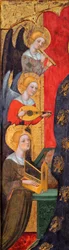 Madonna con angeli che suonano musica (dettaglio)