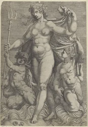 Teti con due tritoni (serie di Nettuno e Teti con dei marini e cavalli marini)