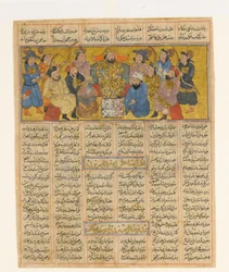 Buzurgmihr padroneggia il gioco degli scacchi, c.1300-30