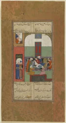Mihr e Mushtari fanno prelevare sangue dalle loro braccia, c.1560-70