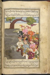 Or. 3248, f. 55v Shah Ismail e i qizilbash, dalla 