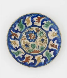 Piatto, probabilmente Tabriz, Iran, periodo Safavide, fine XVI-inizio XVII secolo