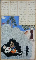 Rustam estrae il fegato del Demone Bianco, illustrazione dal 