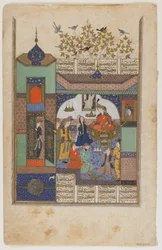 Shirin davanti a Shiruya, c.1600