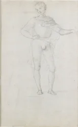 Studio per una figura in un