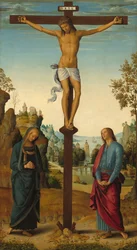 La crocifissione con la Vergine, San Giovanni, San Girolamo e Santa Maria Maddalena, c. 1482-1485