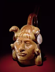 Vaso ritratto in ceramica, Mochica