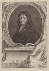 Sir William Temple, diplomatico e scrittore inglese (incisione)