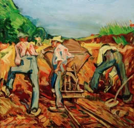 Lavoratore delle cave di argilla