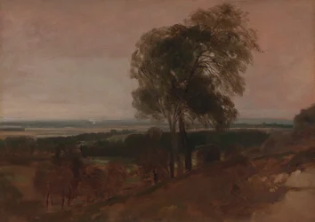 Studio di paesaggio al tramonto
