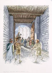 La porta del castello, Old Sarum, Wiltshire, c1130, 1994