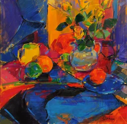 Rose del West End, 2021 (olio su tela)