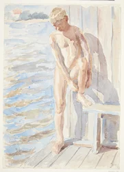 Ragazzo dopo il bagno