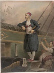 Un marinaio greco a bordo di una nave, da un 